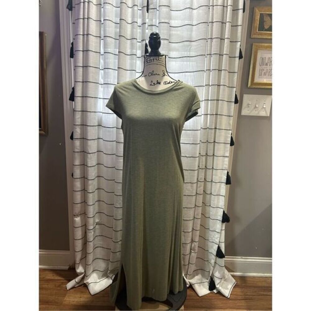 Jessica Simpson Olive Green T-Shirt Dress Size Large